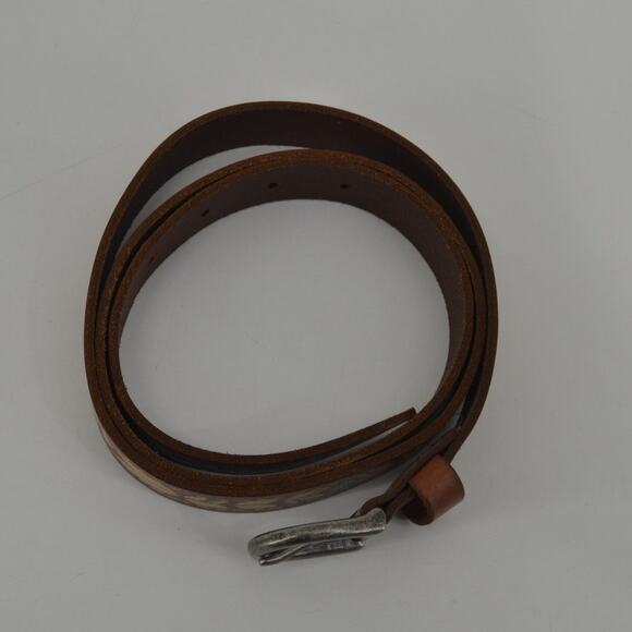 American Eagle Belt Leather Southwestern Tribal Boho Size L - Picture 2 of 13